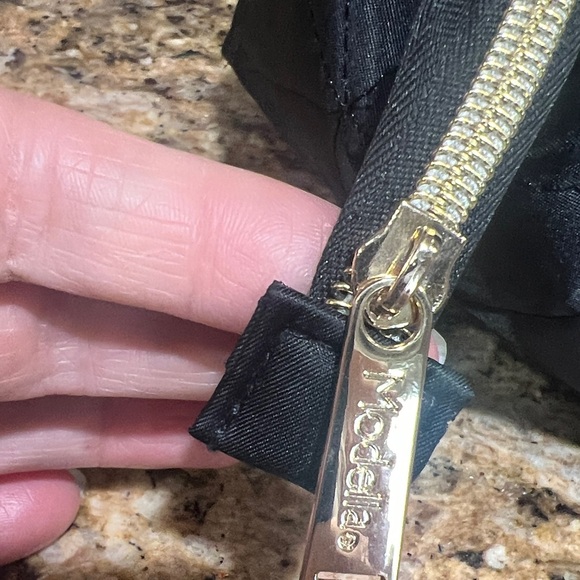 Modella Black Quilted Makeup Bag - Picture 6 of 11